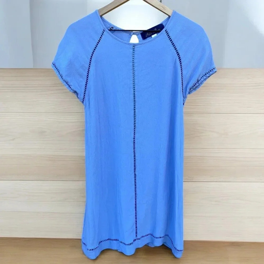 Blue Rain Light Blue Slip Dress, Large
